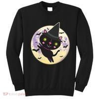 Cute Halloween Cat Moon Sweatshirt thumb 0