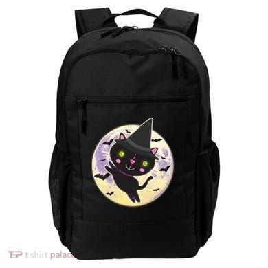 Cute Halloween Cat Moon Backpack