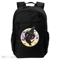 Cute Halloween Cat Moon Backpack thumb 0