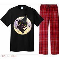 Cute Halloween Cat Moon Pajama Set thumb 0