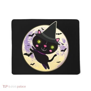 Cute Halloween Cat Moon Mousepad
