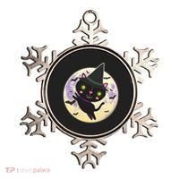 Cute Halloween Cat Moon Ornament thumb 0