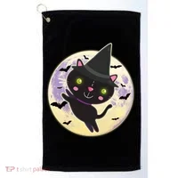 Cute Halloween Cat Moon Golf Towel thumb 0