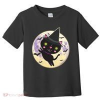 Cute Halloween Cat Moon Toddler T-Shirt thumb 0