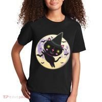 Cute Halloween Cat Moon Kids T-Shirt thumb 2