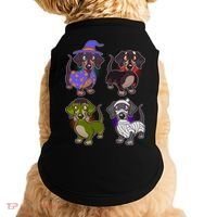 Cute Halloween Dachshunds  Doggie Tank thumb 0