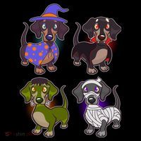 Cute Halloween Dachshunds  Doggie Tank thumb 4