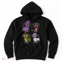 Cute Halloween Dachshunds  Hoodie thumb 0