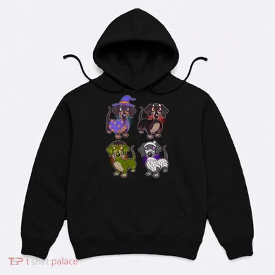 Cute Halloween Dachshunds  Hoodie