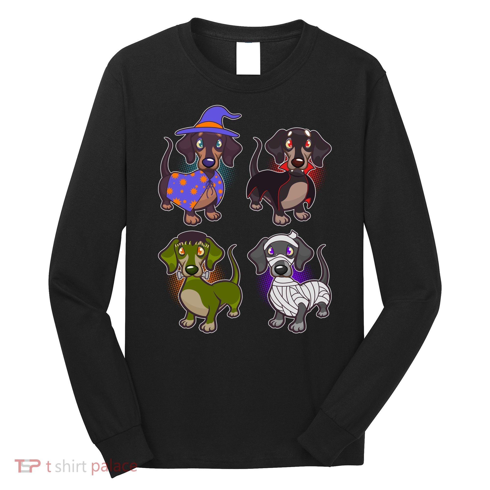 Cute Halloween Dachshunds  Long Sleeve Shirt