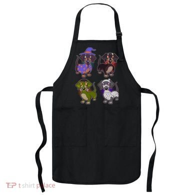 Cute Halloween Dachshunds  Apron