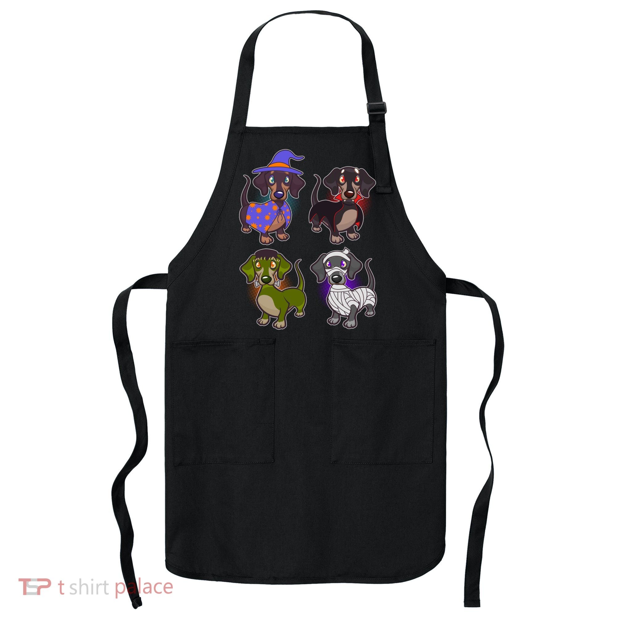 Cute Halloween Dachshunds  Apron