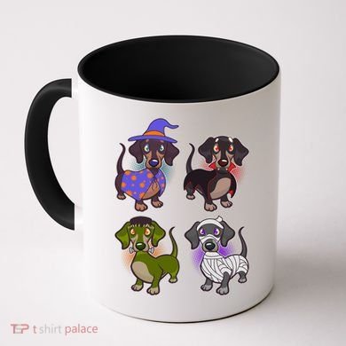 Cute Halloween Dachshunds  Coffee Mug