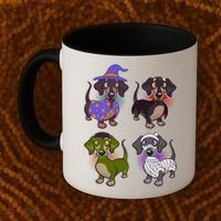 Cute Halloween Dachshunds  Coffee Mug thumb 2