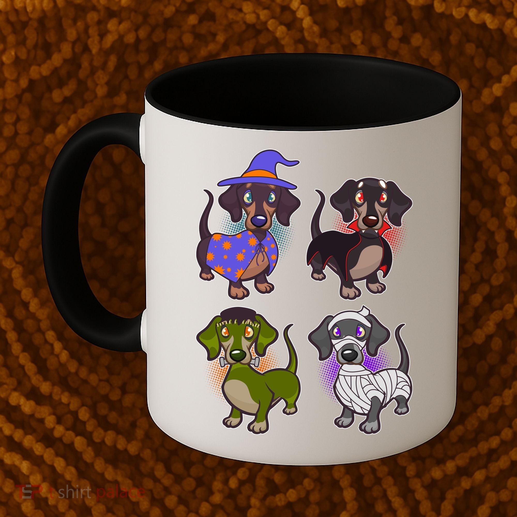 Cute Halloween Dachshunds  Coffee Mug