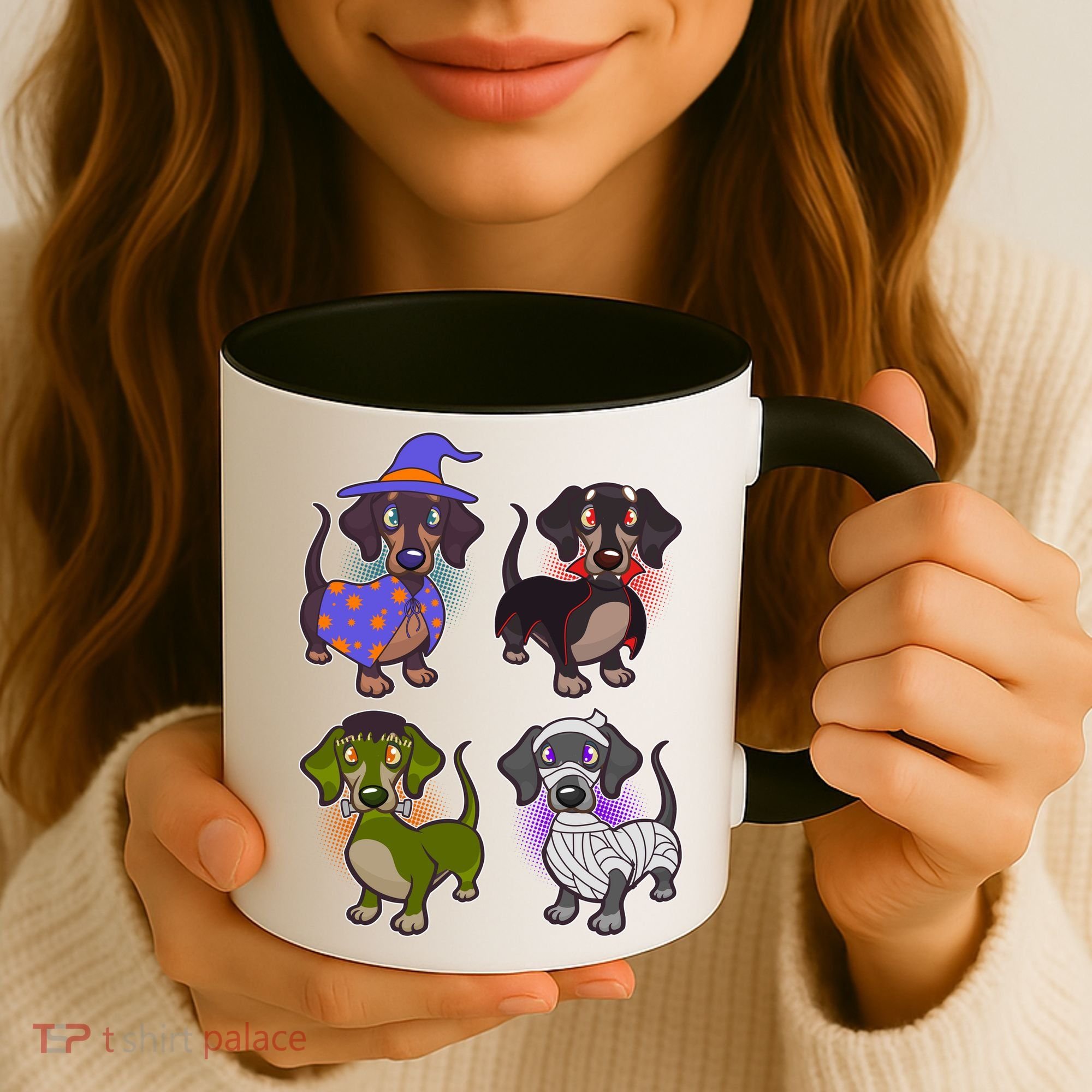 Cute Halloween Dachshunds  Coffee Mug