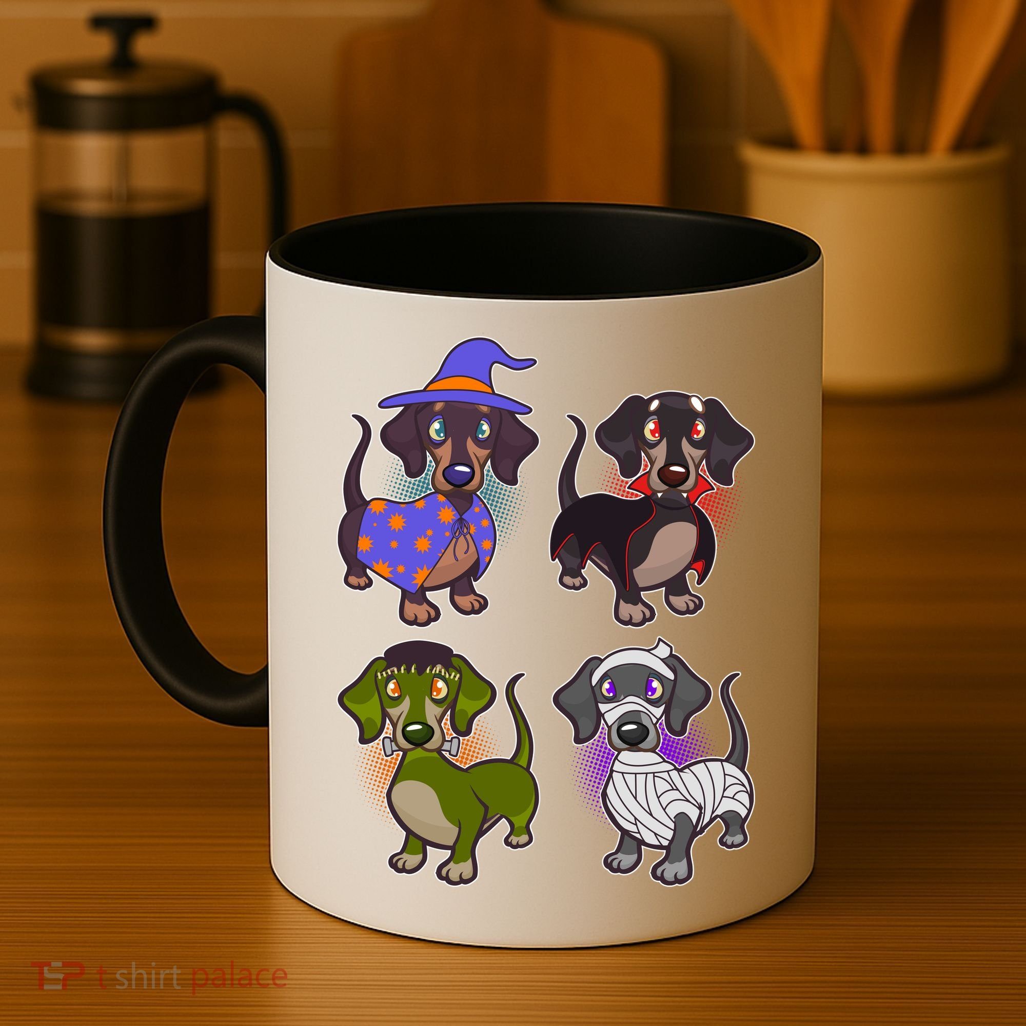Cute Halloween Dachshunds  Coffee Mug