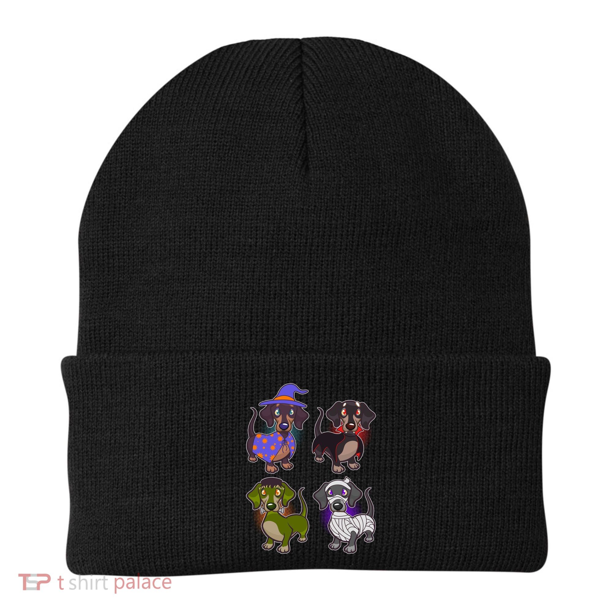 Cute Halloween Dachshunds  Beanie