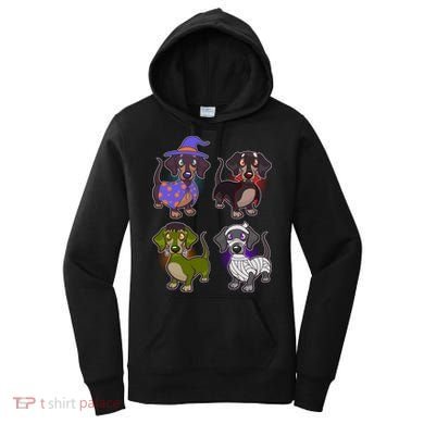 Cute Halloween Dachshunds  Women's Hoodie