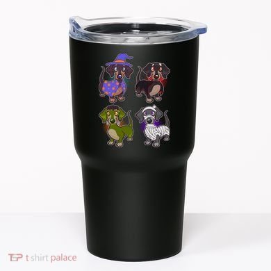Cute Halloween Dachshunds  Tumbler