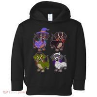 Cute Halloween Dachshunds  Toddler Hoodie thumb 0