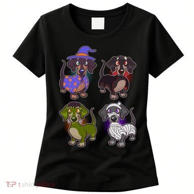 Cute Halloween Dachshunds  Women's T-Shirt