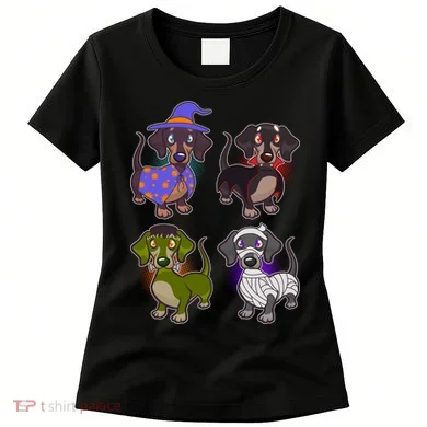 Cute Halloween Dachshunds Women's T-Shirt