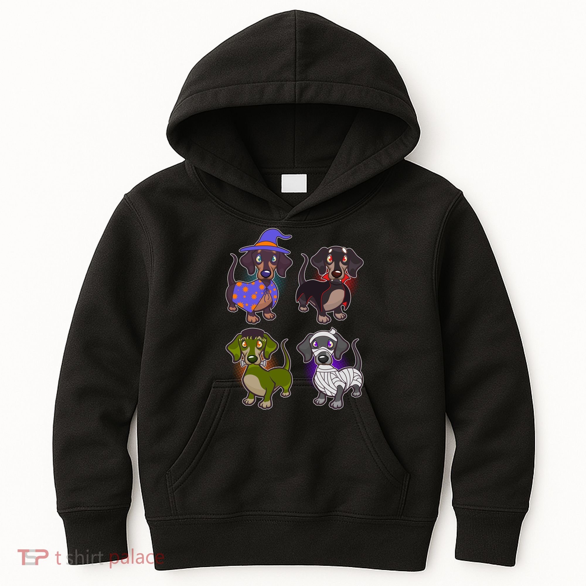 Cute Halloween Dachshunds  Kids Hoodie