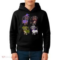 Cute Halloween Dachshunds  Kids Hoodie thumb 4
