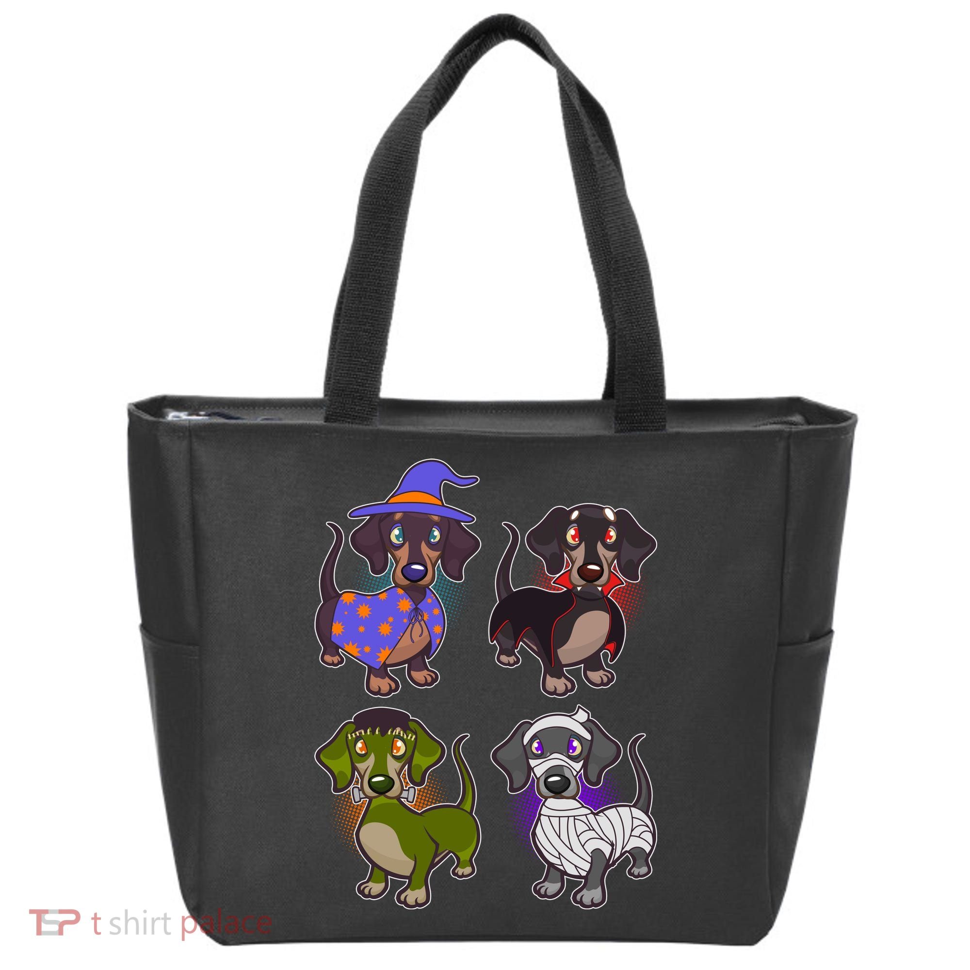 Cute Halloween Dachshunds  Tote Bag
