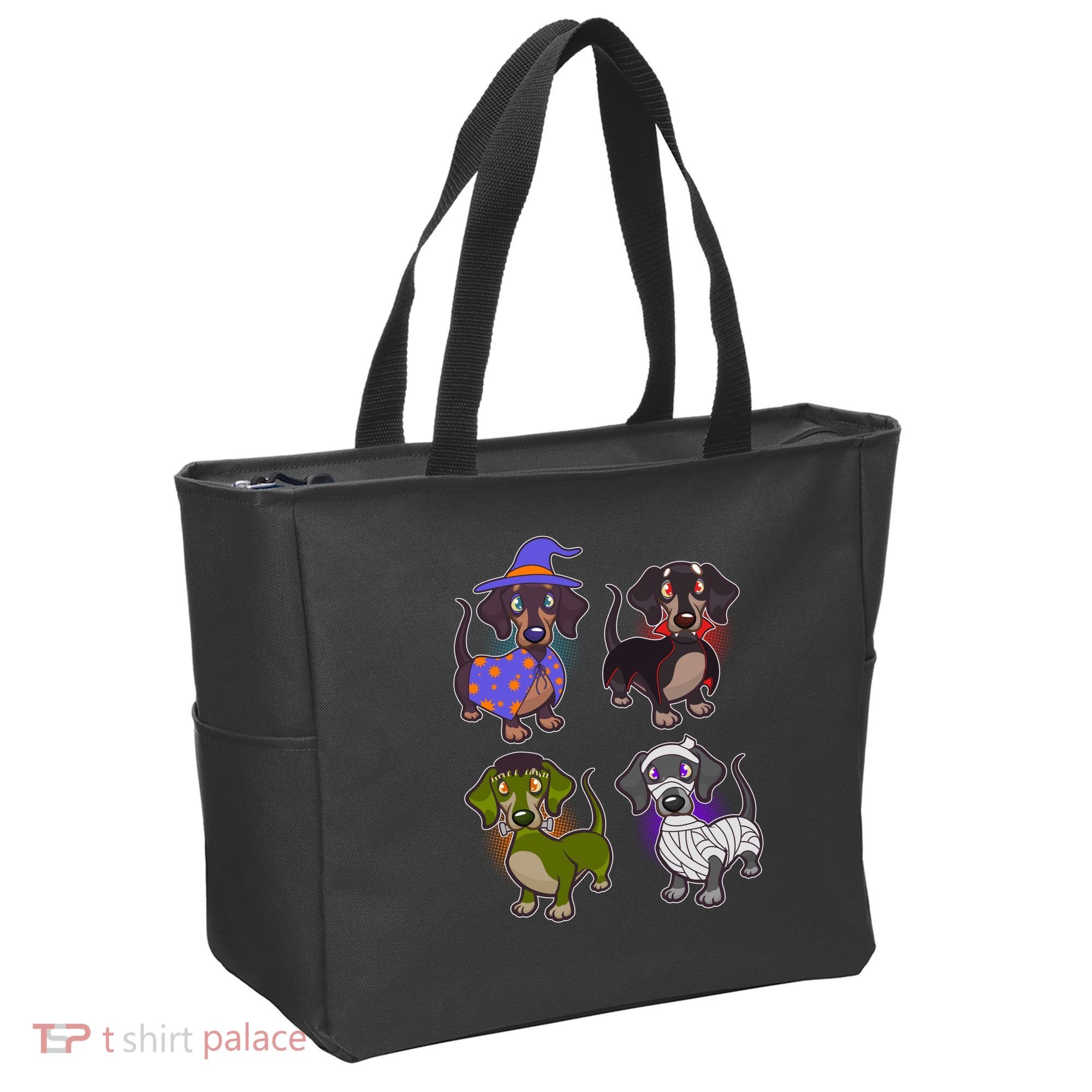 Cute Halloween Dachshunds  Tote Bag