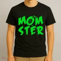 Cute Halloween Mom-Ster T-Shirt thumb 3