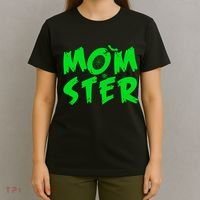 Cute Halloween Mom-Ster T-Shirt thumb 4
