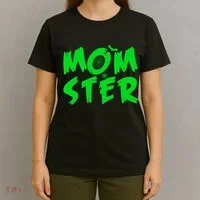 Cute Halloween Mom-Ster T-Shirt thumb 4