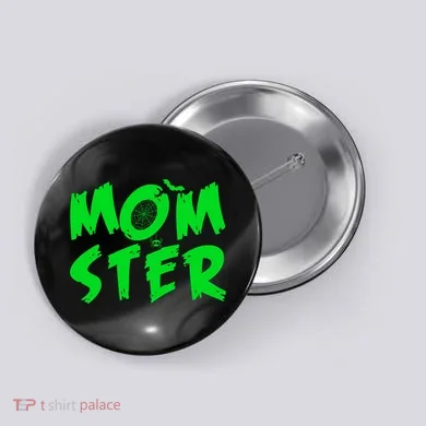 Cute Halloween Mom-Ster Button