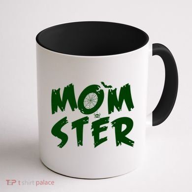 Cute Halloween Mom-Ster Coffee Mug back
