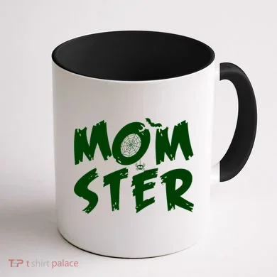 Cute Halloween Mom-Ster Coffee Mug back