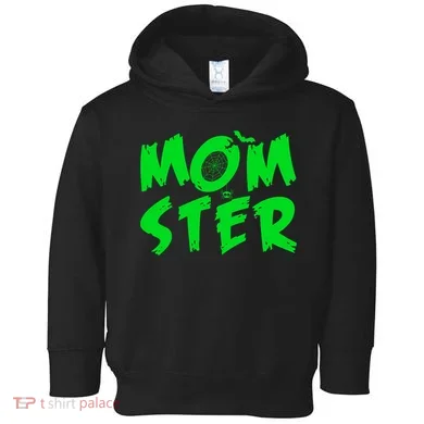 Cute Halloween Mom-Ster Toddler Hoodie