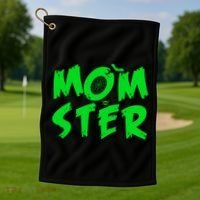 Cute Halloween Mom-Ster Golf Towel thumb 1