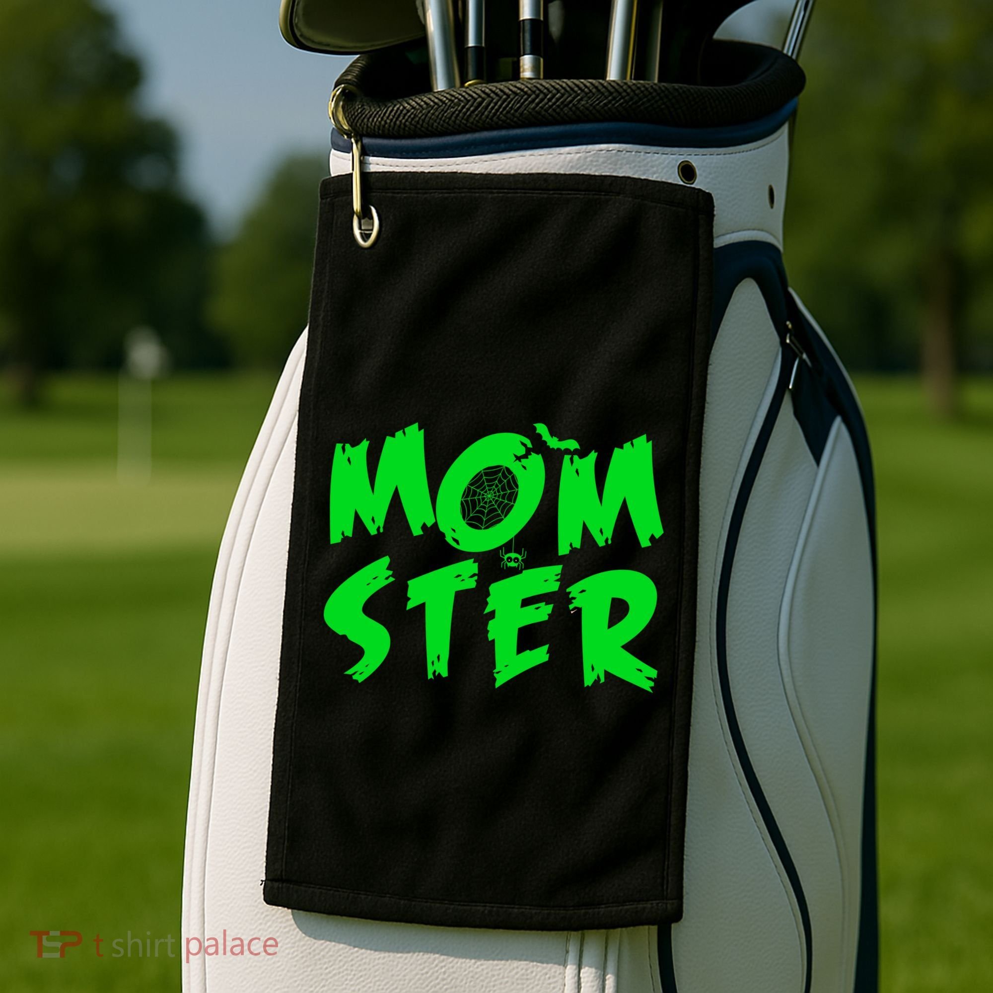 Cute Halloween Mom-Ster Golf Towel