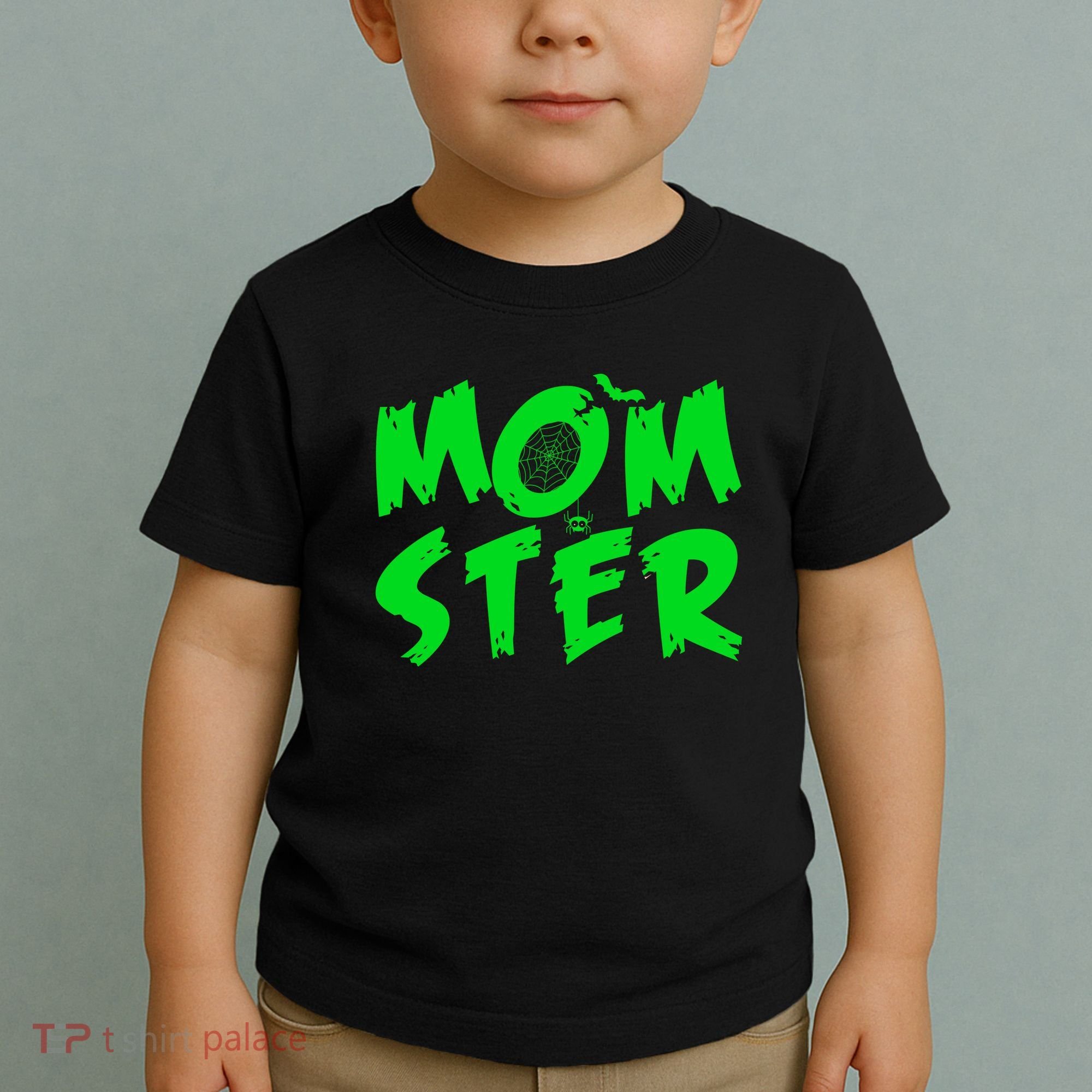 Cute Halloween Mom-Ster Toddler T-Shirt