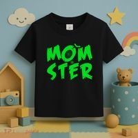 Cute Halloween Mom-Ster Toddler T-Shirt thumb 3