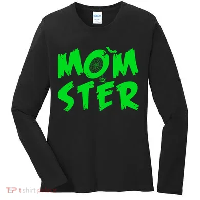 Cute Halloween Mom-Ster Women's Long Sleeve Shirt