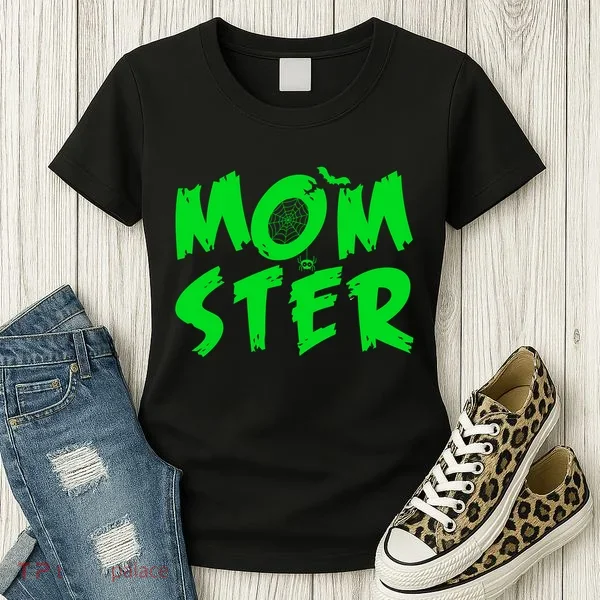 Cute Halloween Mom-Ster Women's T-Shirt
