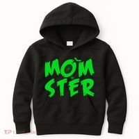 Cute Halloween Mom-Ster Kids Hoodie thumb 0