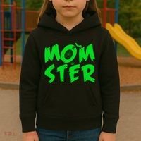 Cute Halloween Mom-Ster Kids Hoodie thumb 3