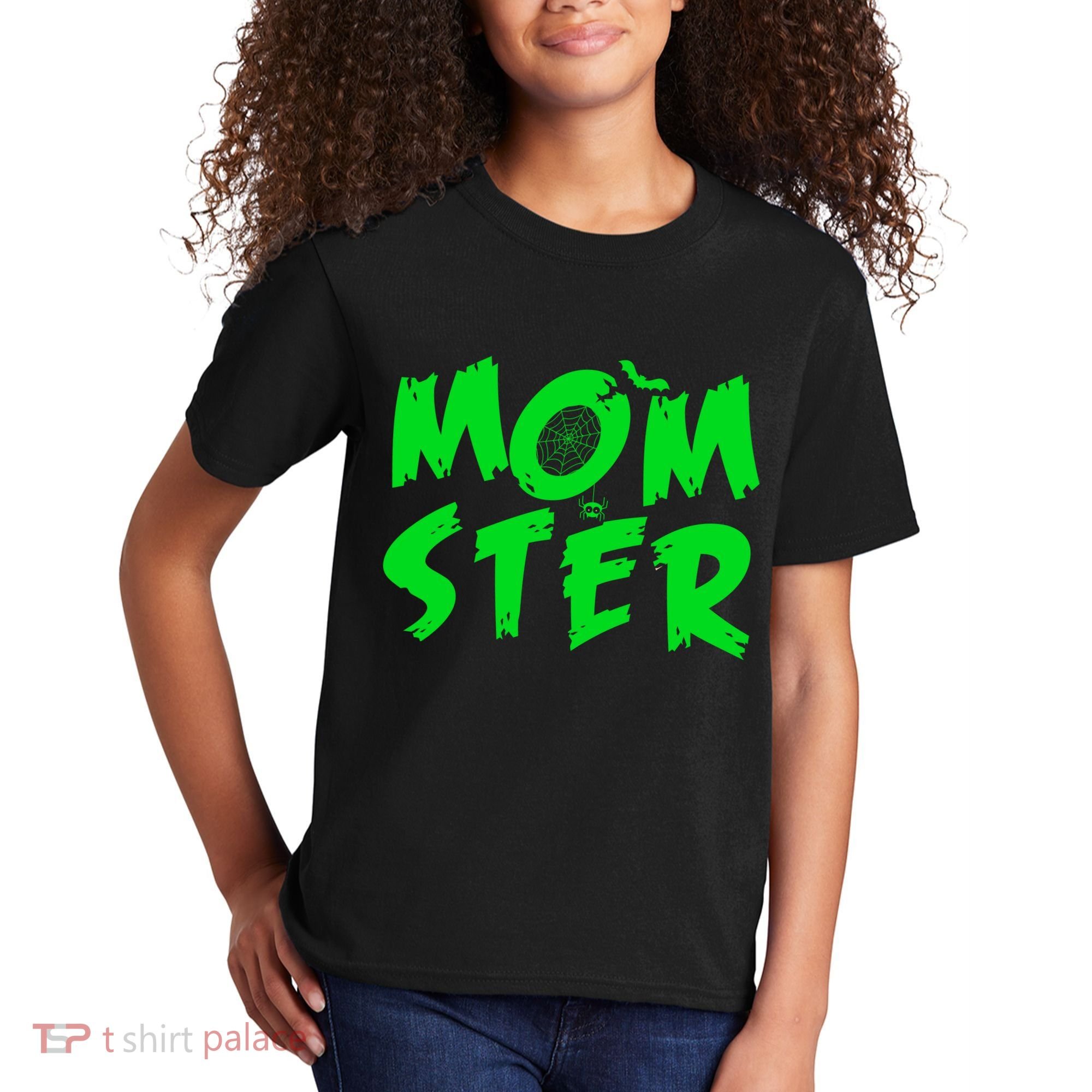 Cute Halloween Mom-Ster Kids T-Shirt