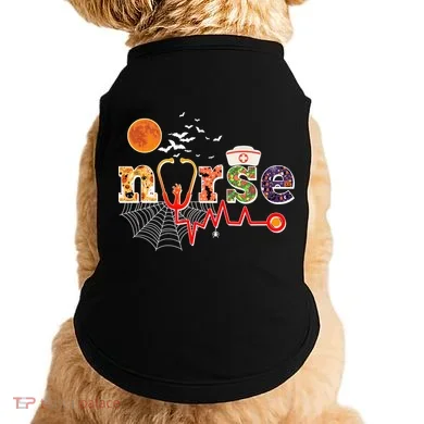 Cute Halloween Patterns Nurse Doggie Tank