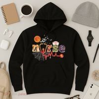 Cute Halloween Patterns Nurse Hoodie thumb 3