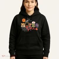 Cute Halloween Patterns Nurse Hoodie thumb 5